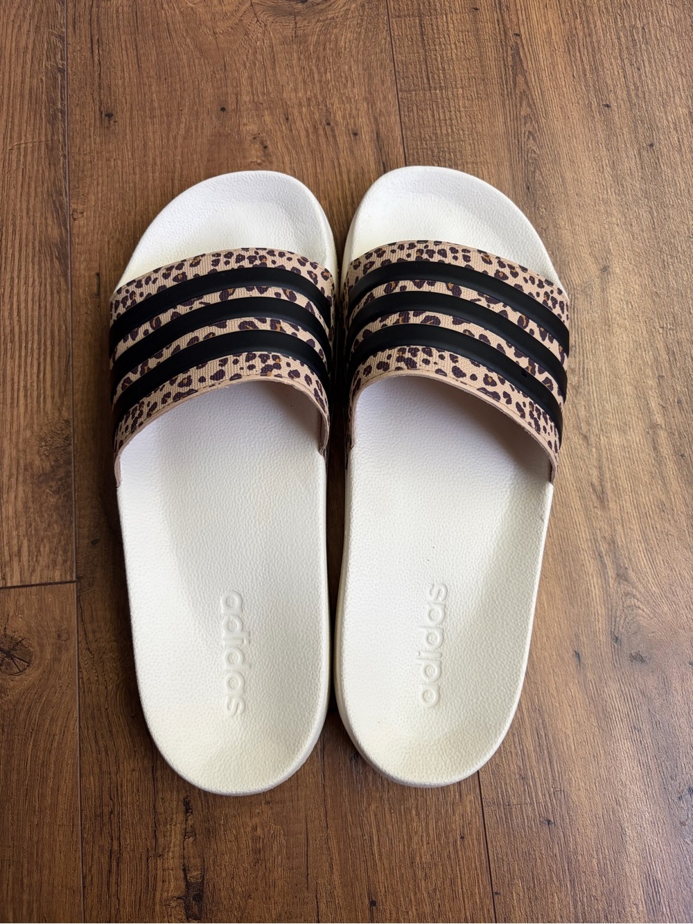 Men’s adidas Slides, Cheetah/Leopard Print